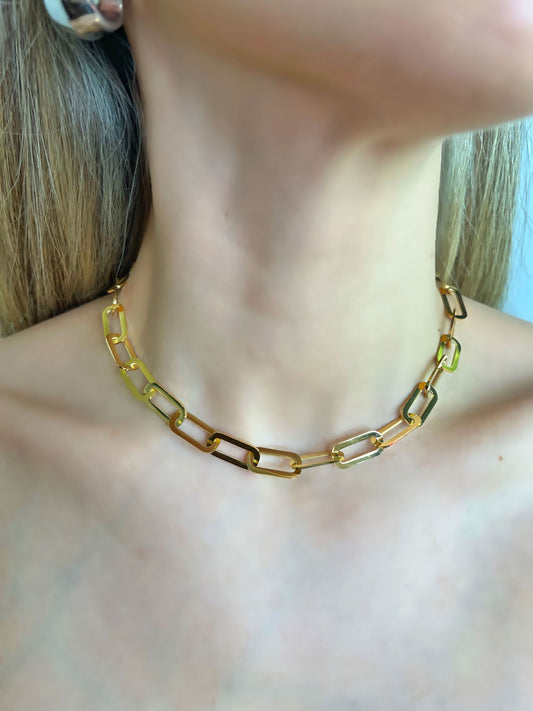 All Gold link necklace